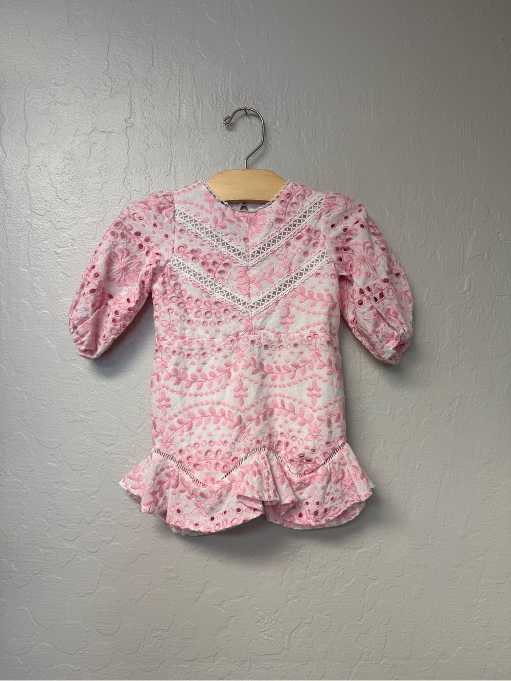 $35 ADD ON maisonette pink eyelet floral‎ dress 1-2Y janie and jack noralee